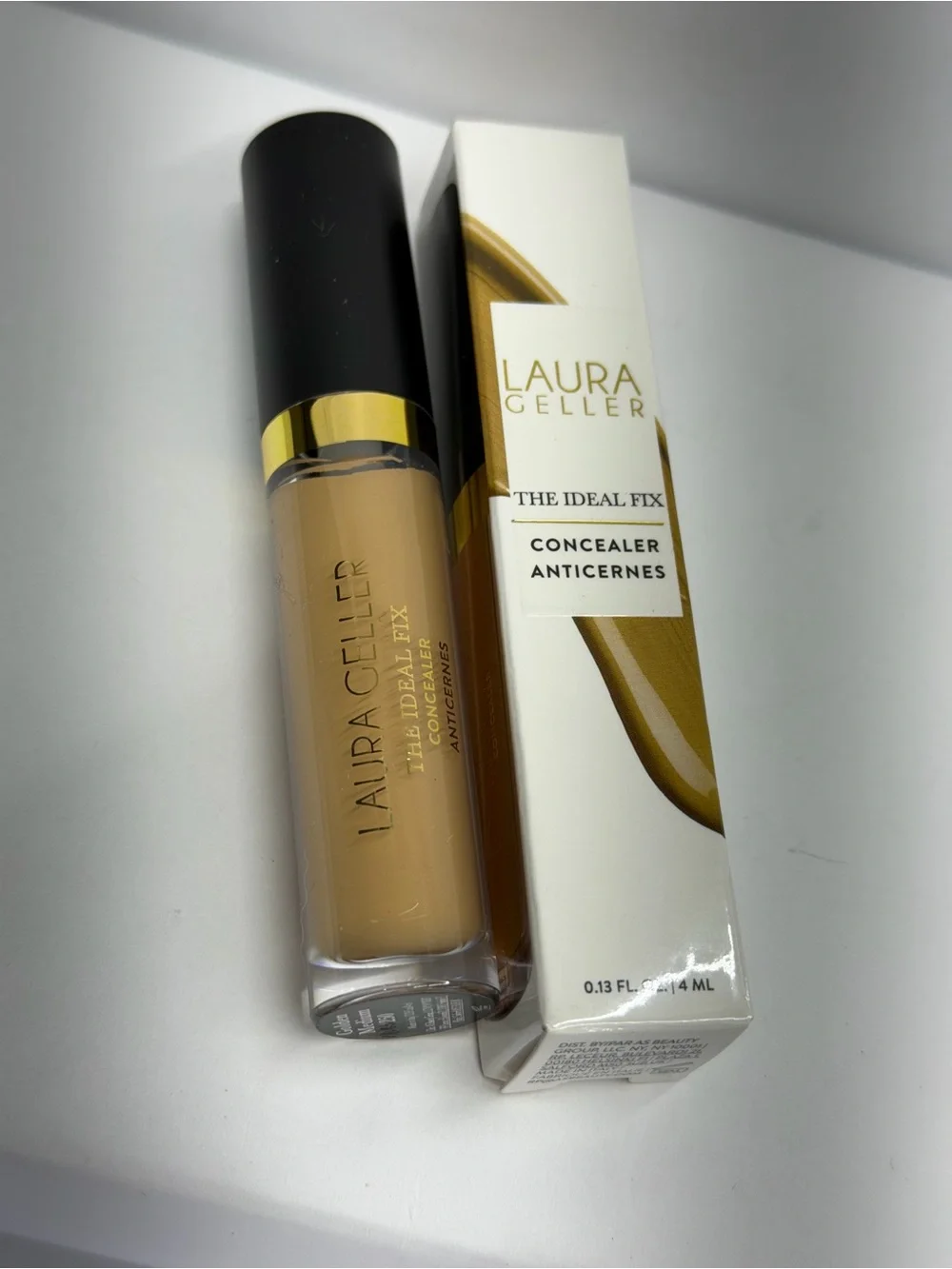 Laura Geller The Ideal Fix Concealer Golden Medium 250 0.13 oz 4 mL New